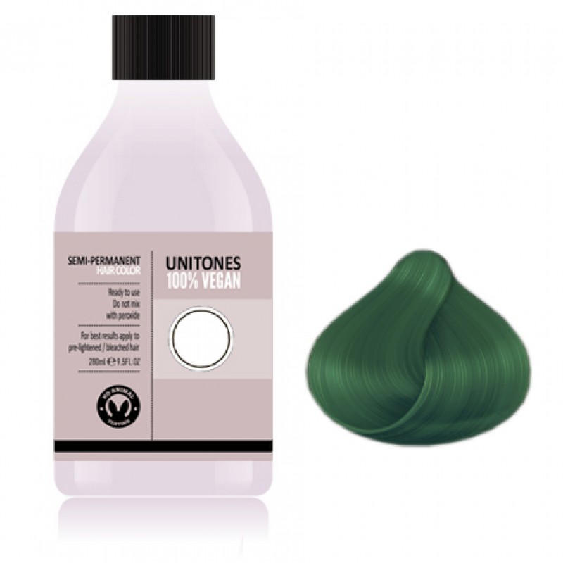 Темно зеленая краска для волос Unitones 280ml - Spruce Forest - Большая туба